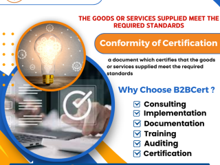 Certificate of Conformity Certification Services in Singapore